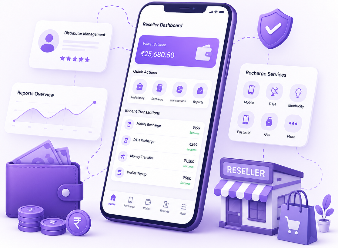 Reseller Software Android and iOS Mobile App