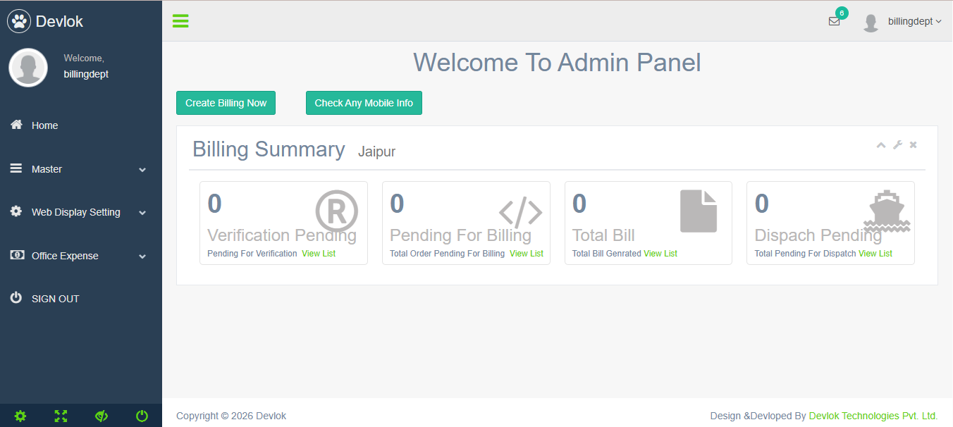 Employee Tracking Software Dashboard