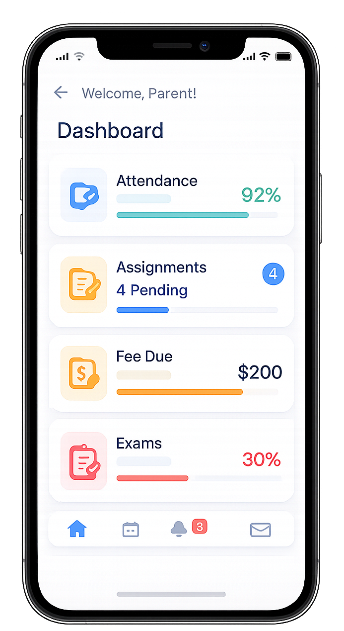 Parent Mobile App for School Management Software
